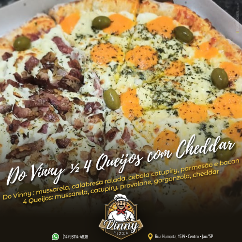 Do Vinny ½ 4 Queijos com Cheddar